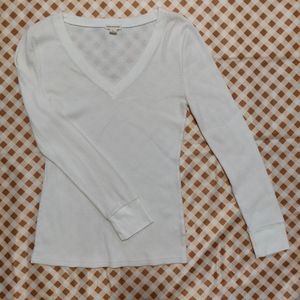 Zenana Outfitters Long Sleeve White Tee